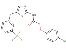 2-(4-chlorophenoxy)-N-{5-[3-(trifluoromethyl)benzyl]-1,3-thiazol-2-yl}acetamide