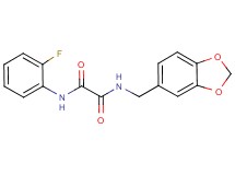 N-(1,3-benzodioxol-5-ylmethyl)-N'-(2-fluorophenyl)ethanediamide