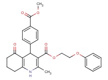 2-phenoxyethyl 4-[4-(methoxycarbonyl)phenyl]-2-methyl-5-oxo-1,4,5,6,7,8-hexahydro-3-quinolinecarboxylate