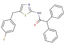 N-[5-(4-fluorobenzyl)-1,3-thiazol-2-yl]-2,2-diphenylacetamide