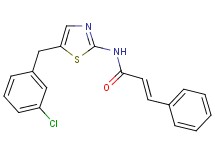 N-[5-(3-chlorobenzyl)-1,3-thiazol-2-yl]-3-phenylacrylamide