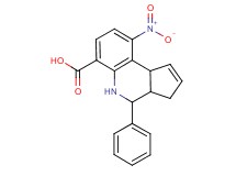 9-nitro-4-phenyl-3a,4,5,9b-tetrahydro-3H-cyclopenta[c]quinoline-6-carboxylic acid