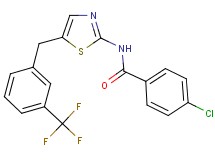 4-chloro-N-{5-[3-(trifluoromethyl)benzyl]-1,3-thiazol-2-yl}benzamide
