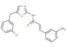 N-[5-(3-chlorobenzyl)-1,3-thiazol-2-yl]-3-(3-methylphenyl)acrylamide