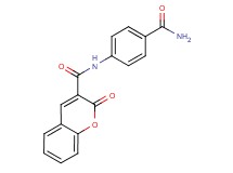 N-[4-(aminocarbonyl)phenyl]-2-oxo-2H-chromene-3-carboxamide