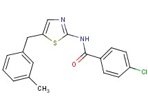 4-chloro-N-[5-(3-methylbenzyl)-1,3-thiazol-2-yl]benzamide
