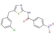N-[5-(3-chlorobenzyl)-1,3-thiazol-2-yl]-4-nitrobenzamide