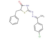 5-benzyl-1,3-thiazolidine-2,4-dione 2-{[1-(4-chlorophenyl)ethylidene]hydrazone}
