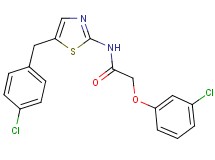 N-[5-(4-chlorobenzyl)-1,3-thiazol-2-yl]-2-(3-chlorophenoxy)acetamide