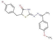 5-(4-bromobenzyl)-1,3-thiazolidine-2,4-dione 2-{[1-(4-methoxyphenyl)ethylidene]hydrazone}