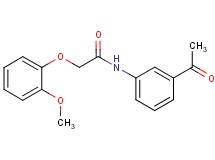 N-(3-acetylphenyl)-2-(2-methoxyphenoxy)acetamide