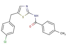 N-[5-(4-chlorobenzyl)-1,3-thiazol-2-yl]-4-methylbenzamide