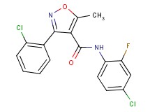 N-(4-chloro-2-fluorophenyl)-3-(2-chlorophenyl)-5-methyl-4-isoxazolecarboxamide