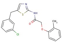 N-[5-(3-chlorobenzyl)-1,3-thiazol-2-yl]-2-(2-methylphenoxy)acetamide