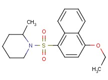 1-[(4-ethoxy-1-naphthyl)sulfonyl]-2-methylpiperidine