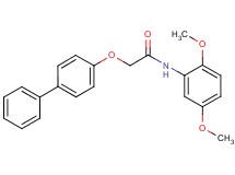 2-(4-biphenylyloxy)-N-(2,5-dimethoxyphenyl)acetamide