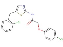 N-[5-(2-chlorobenzyl)-1,3-thiazol-2-yl]-2-(4-chlorophenoxy)acetamide