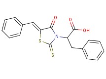 2-(5-benzylidene-4-oxo-2-thioxo-1,3-thiazolidin-3-yl)-3-phenylpropanoic acid