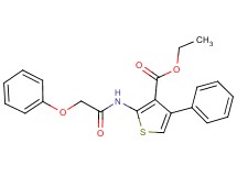 ethyl 2-[(phenoxyacetyl)amino]-4-phenyl-3-thiophenecarboxylate