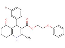2-phenoxyethyl 4-(3-bromophenyl)-2-methyl-5-oxo-1,4,5,6,7,8-hexahydro-3-quinolinecarboxylate