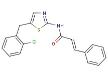 N-[5-(2-chlorobenzyl)-1,3-thiazol-2-yl]-3-phenylacrylamide