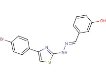 3-hydroxybenzaldehyde [4-(4-bromophenyl)-1,3-thiazol-2-yl]hydrazone