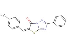 5-(4-methylbenzylidene)-2-phenyl[1,3]thiazolo[3,2-b][1,2,4]triazol-6(5H)-one