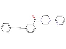 1-[3-(phenylethynyl)benzoyl]-4-(2-pyridinyl)piperazine