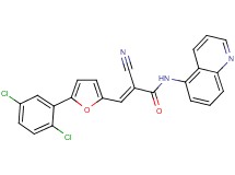 2-cyano-3-[5-(2,5-dichlorophenyl)-2-furyl]-N-5-quinolinylacrylamide