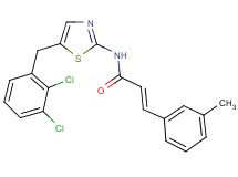 N-[5-(2,3-dichlorobenzyl)-1,3-thiazol-2-yl]-3-(3-methylphenyl)acrylamide
