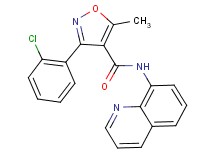 3-(2-chlorophenyl)-5-methyl-N-8-quinolinyl-4-isoxazolecarboxamide