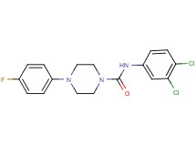 N-(3,4-dichlorophenyl)-4-(4-fluorophenyl)-1-piperazinecarboxamide