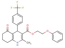 2-phenoxyethyl 2-methyl-5-oxo-4-[4-(trifluoromethyl)phenyl]-1,4,5,6,7,8-hexahydro-3-quinolinecarboxylate