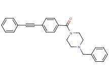 1-benzyl-4-[4-(phenylethynyl)benzoyl]piperazine