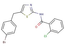 N-[5-(4-bromobenzyl)-1,3-thiazol-2-yl]-2-chlorobenzamide