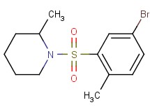 1-[(5-bromo-2-methylphenyl)sulfonyl]-2-methylpiperidine