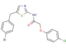 N-[5-(4-bromobenzyl)-1,3-thiazol-2-yl]-2-(4-chlorophenoxy)acetamide