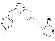N-[5-(4-chlorobenzyl)-1,3-thiazol-2-yl]-2-(2-methylphenoxy)acetamide