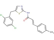 N-[5-(2,5-dichlorobenzyl)-1,3-thiazol-2-yl]-3-(4-methylphenyl)acrylamide