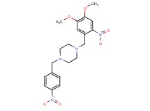 1-(4,5-dimethoxy-2-nitrobenzyl)-4-(4-nitrobenzyl)piperazine