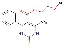2-methoxyethyl 6-methyl-4-phenyl-2-thioxo-1,2,3,4-tetrahydro-5-pyrimidinecarboxylate