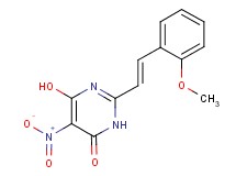 6-hydroxy-2-[2-(2-methoxyphenyl)vinyl]-5-nitro-4(3H)-pyrimidinone