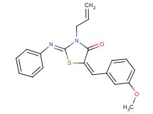 3-allyl-5-(3-methoxybenzylidene)-2-(phenylimino)-1,3-thiazolidin-4-one
