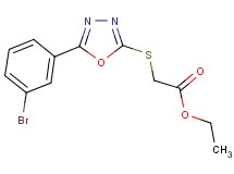ethyl {[5-(3-bromophenyl)-1,3,4-oxadiazol-2-yl]thio}acetate