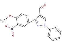 3-(4-methoxy-3-nitrophenyl)-1-phenyl-1H-pyrazole-4-carbaldehyde