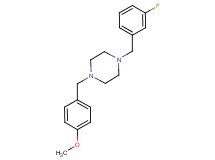 1-(3-fluorobenzyl)-4-(4-methoxybenzyl)piperazine
