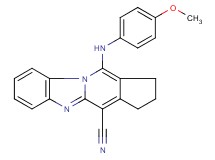 11-[(4-methoxyphenyl)amino]-2,3-dihydro-1H-cyclopenta[4,5]pyrido[1,2-a]benzimidazole-4-carbonitrile