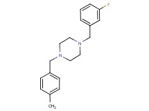1-(3-fluorobenzyl)-4-(4-methylbenzyl)piperazine