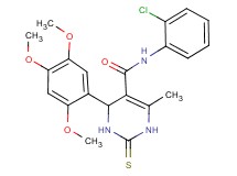 N-(2-chlorophenyl)-6-methyl-2-thioxo-4-(2,4,5-trimethoxyphenyl)-1,2,3,4-tetrahydro-5-pyrimidinecarboxamide