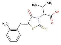 3-methyl-2-[5-(2-methylbenzylidene)-4-oxo-2-thioxo-1,3-thiazolidin-3-yl]butanoic acid